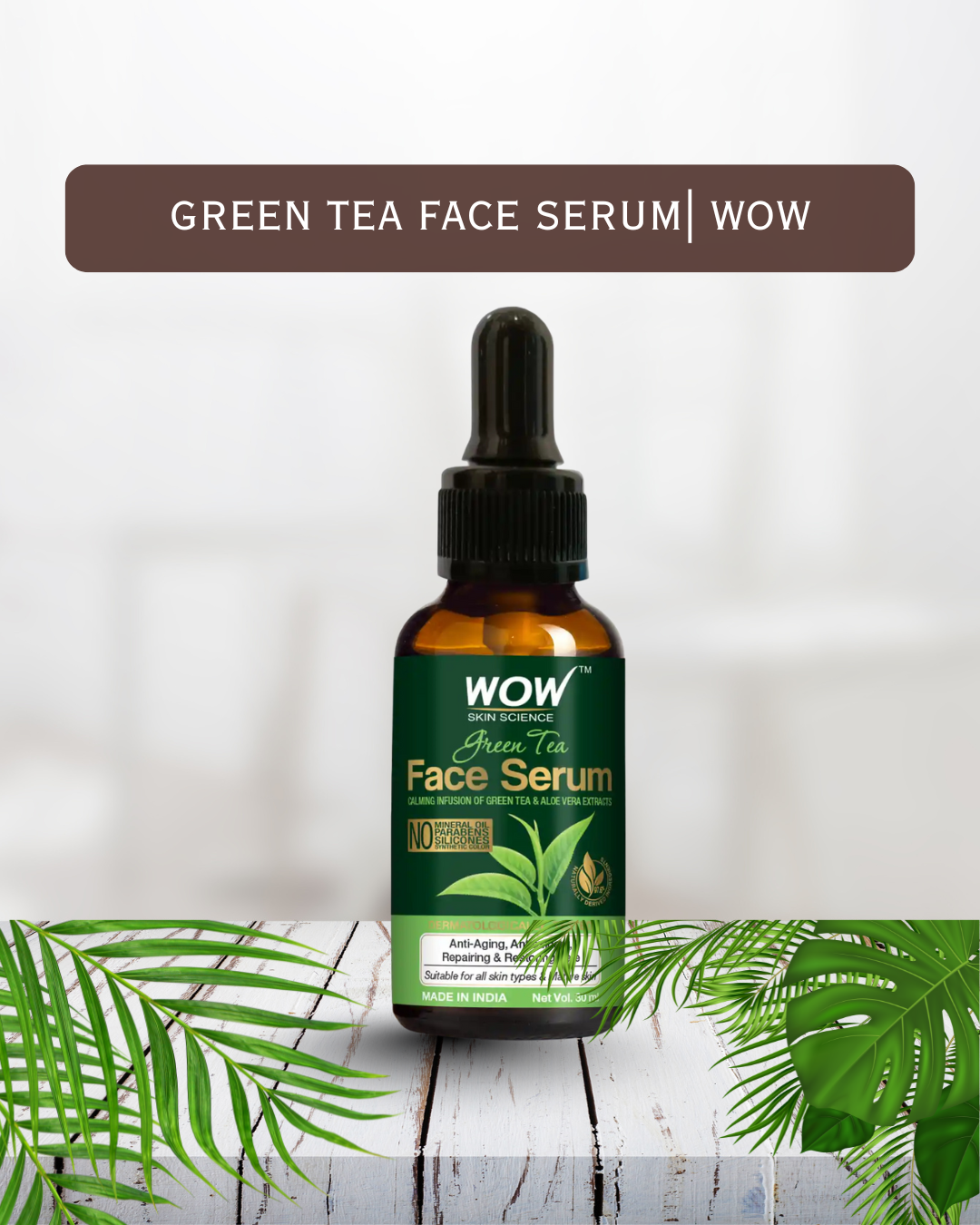 Green Tea Face Serum | WOW Skin Science