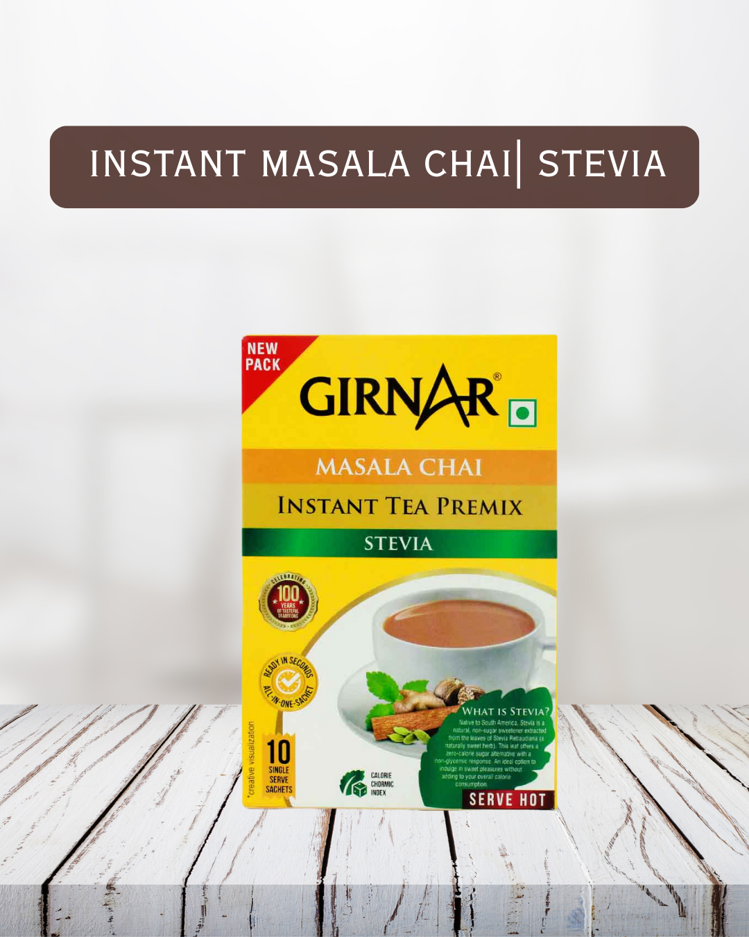 Girnar Instant Masala Chai Premix (Stevia)