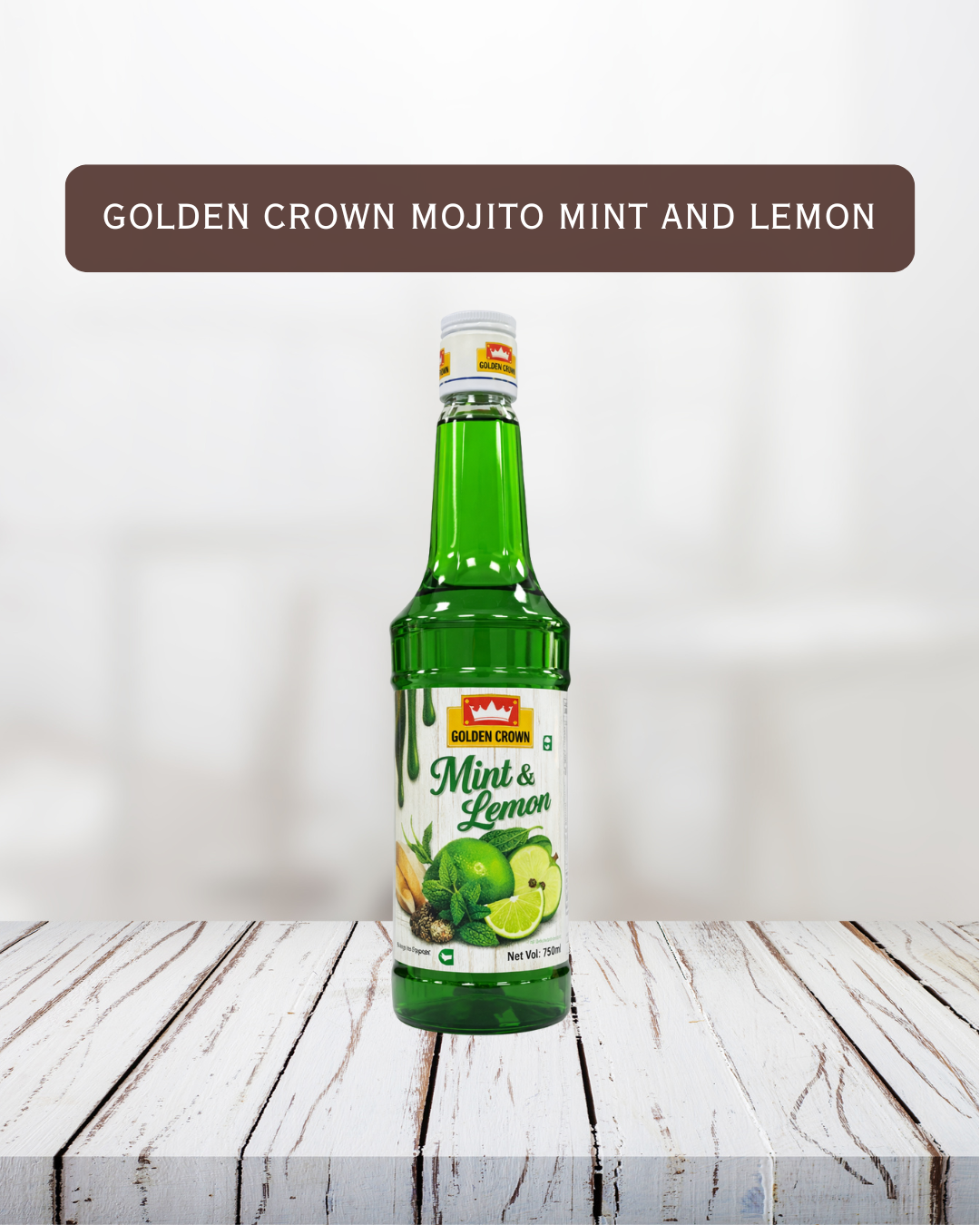 Golden Crown Mint & Lemon Syrup